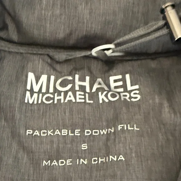 Michael Kors Charcoal Down Vest - Picture 7 of 8